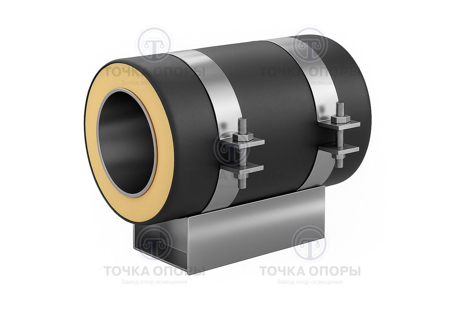 Скользящая опора СПОк 426/500.200 подкладная канальная для труб в ППУ