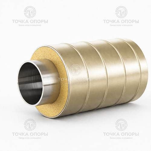 Труба ППУ стальная оболочка 100х32х3 мм ГОСТ 30732-2006